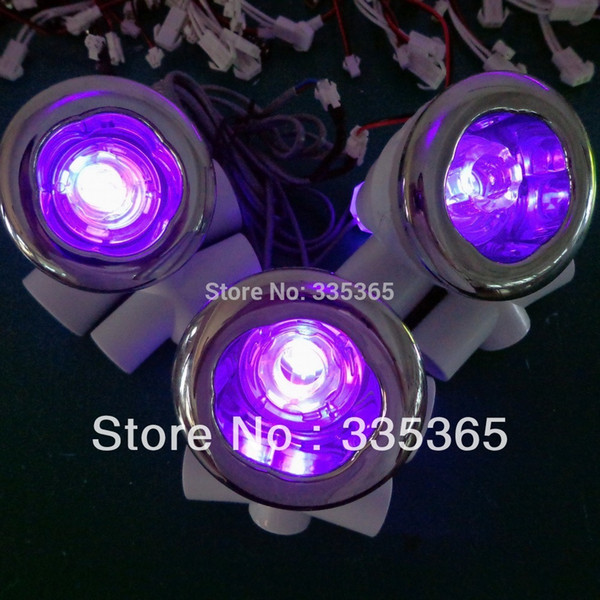 Wholesale-6pcs recessed waterproof RGB underwater massage tub led water jet light and air jet light with 1pc manual light controller