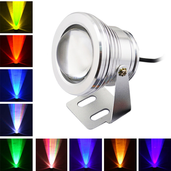 New 2017 10W RGB LED Underwater Light Waterproof IP68 Fountain Swimming Pool Lamp 16 Colorful Change With 24Key IR Remote