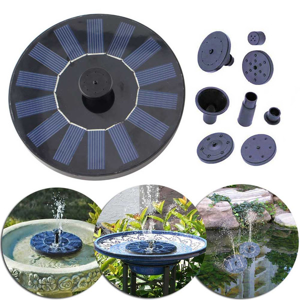 Solar Panel Float Water Pump Small Pool Pond Aquarium Fountain Spray Feature