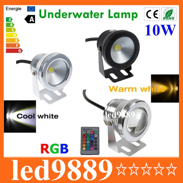 10W 12V LED Underwater Light RGB Warm White Cold White Waterproof IP68 Changeable fountain pool Lamp for Lawn decorating Light