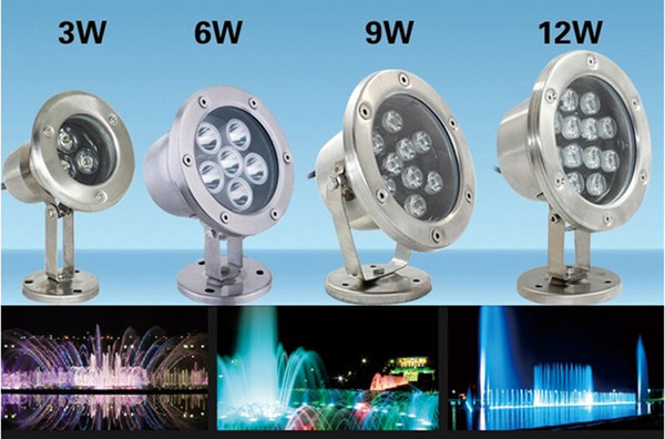 1pcs RGB white 6W 9W 18W 24W 36W LED pond flood light pool spot light LED Underwater light LED