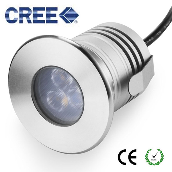 Stainless Steel IP68 LED Underwater Light 12V 3W Waterproof Underground Lamp Low Voltage Outdoor Landscape Lighting LED Swimming Pool Light