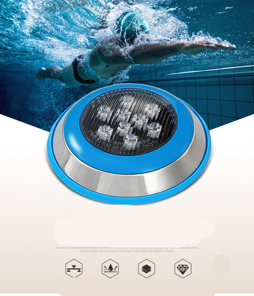 par56 swimming pool light ip68 24w 36w DC 12v underwater lights fountain bulb outdoor waterproof cold/warm white led lamp