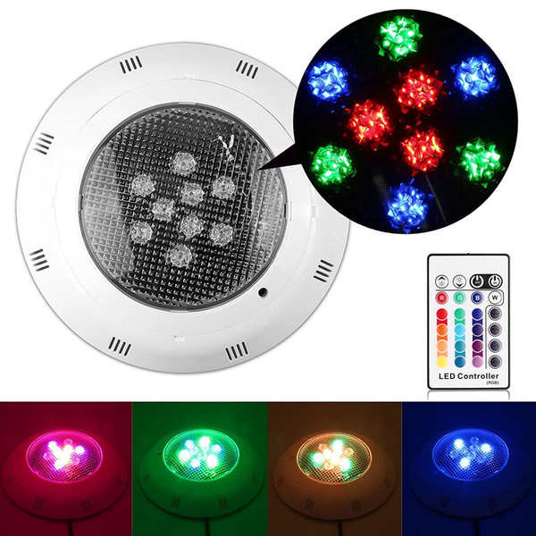 9W RGB Led Swimming Pool Light Bulb AC 12V Underwater Lights Fountains Led 18W 25W 40W Waterproof IP68 Led Pool Light + Remote Control