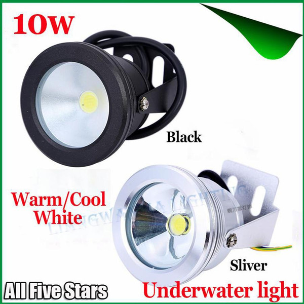 LED Underwater Light IP68 10W 12V Warm/Cool White Underwater Light Led Spotlight Fountain Pond Pool Light Aquarium Piscina Lamp