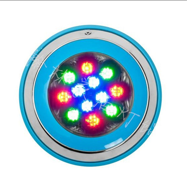 Wall mounted 230mm 12W 7W IP68 304 pool light ,12Vac color changing remote control Par56 led underwater lamp for swimming pool