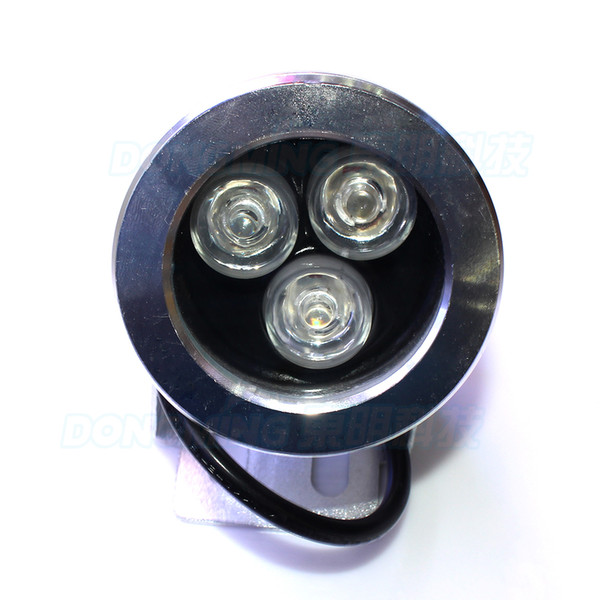 Silver cover underwater led lights white warm white rgb blue red green DC 12V 3W underwater lamp flat lens underwater pool lights