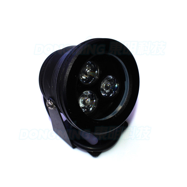 Black cover underwater led lights white warm white rgb blue red green DC 12V 3W underwater lamp flat lens underwater pool lights