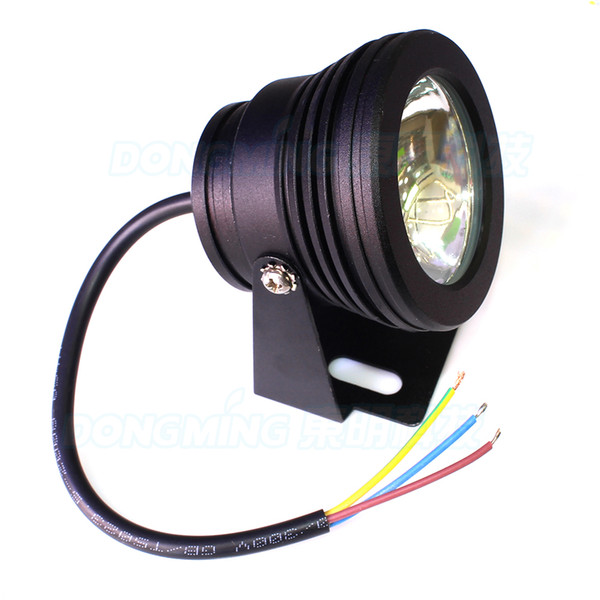 10W AC85-265V Underwater Led Light Pool Led Cool White Warm White RGB Red Green Blue Underwater Pool Lamp flat mirror black body