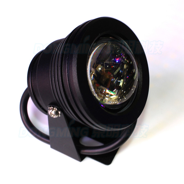 Black cover white warm white rgb red blue green DC12V underwater led lights IP68 10W led underwater pool light convex lens underwater lamp