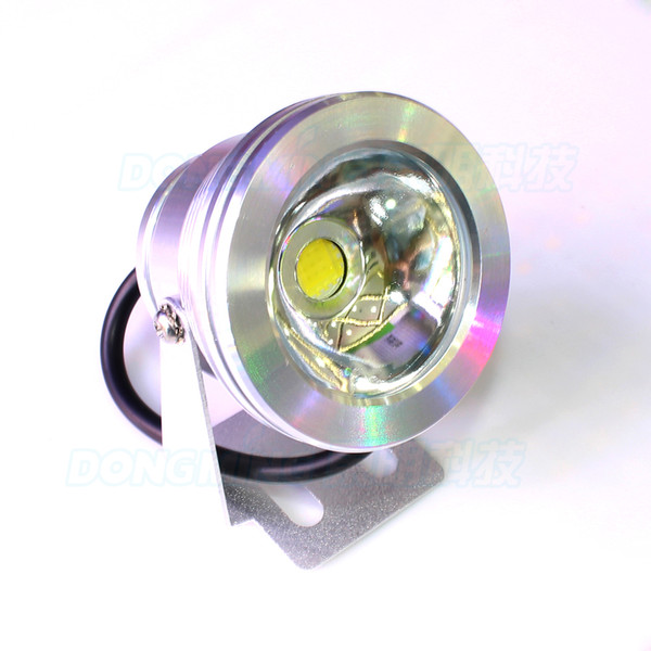 10W DC12v Underwater Led Light Pool Led Cool White Warm White RGB Red Green Blue Underwater Pool Lamp flat mirror Silver body