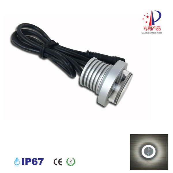 1W Mini Outside Anti Dazzle Downlight IP67 Waterproofs, DC12V Recessed Outdoor Lights Cut 25mm With Epistar Chip 8pcs/lot