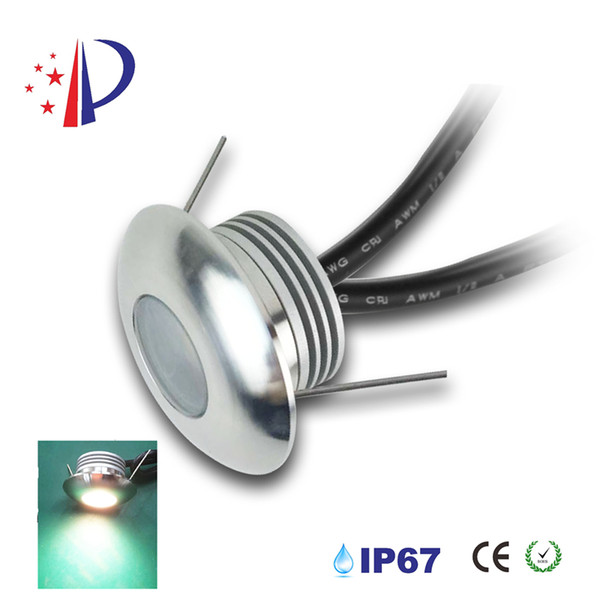 1W LED Footlights, DC12V Recessed Conner Light, IP67 Outdoor Lamp Cut 30mm, Floor Wall Lighting With Epistar Chip 8pcs /lot