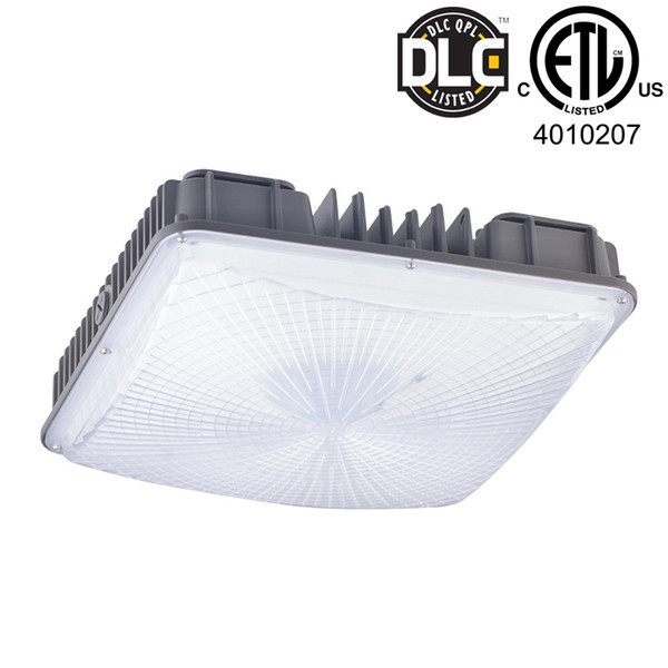 50W LED Parking Garage Canopy Lights Outdoor 5000K LED Ceiling Canopy Fixture LED Area Canopy Garage Fixture Lighting Retrofit