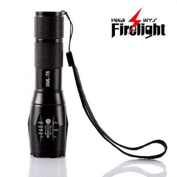 Zoomable UltraFire Flashlight CREE T6 LED Flashlight Torch Lamp Light Waterproof Flashlight Rechargeable Hiking Camping Outdoor LED Lamp