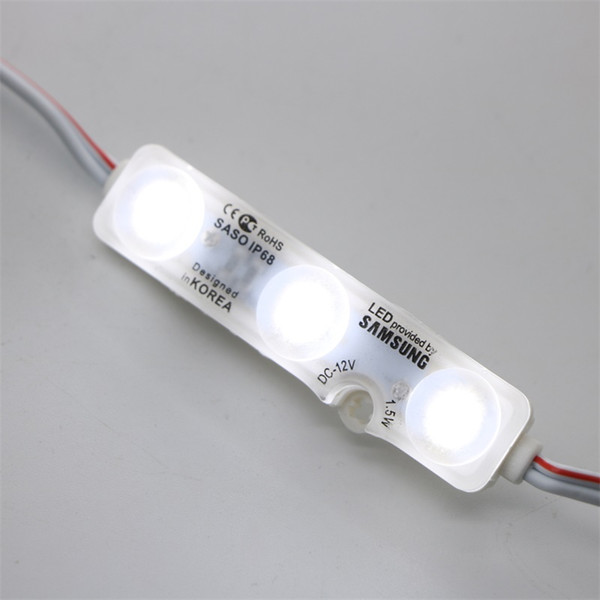 VCHUANG 20pcs SMD2835 3 Led Ultrasonic Module Waterproof IP68 DC12V 1.2W Led Injection Ultrasonic Modules For Decoration