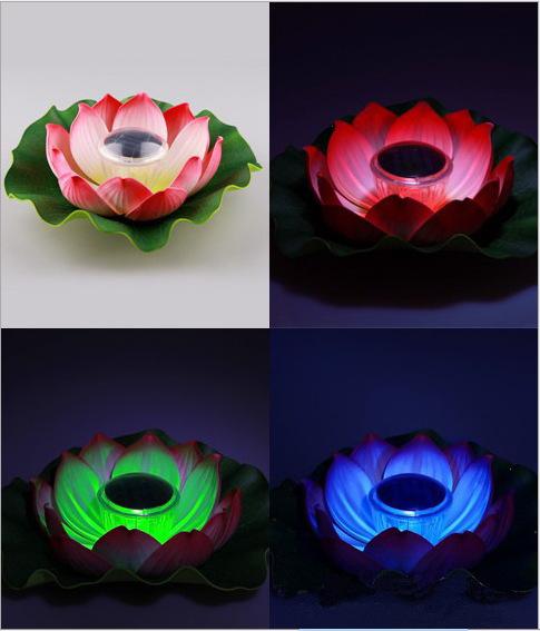 The outdoor pool water lamp solar LED solar lamp light lotus lotus lamp