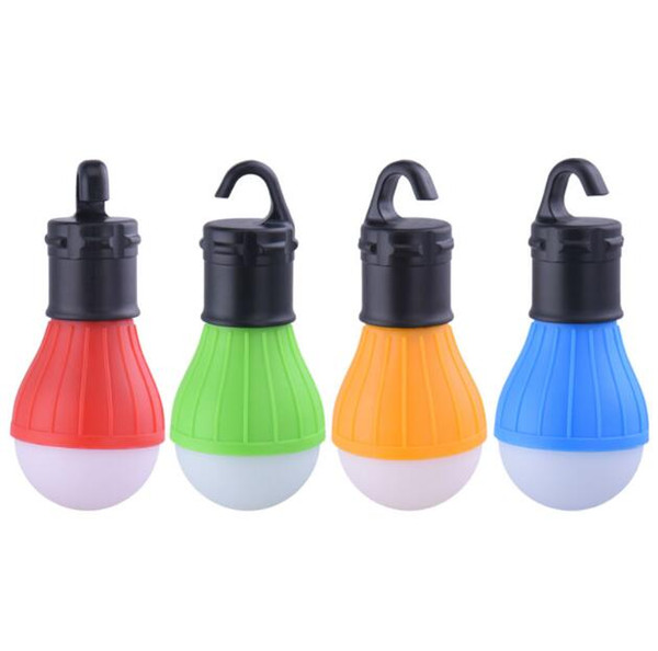 Portable 3 LEDs Lantern Tent Light Bulb for Camping Hiking Fishing Emergency Battery Powered Light