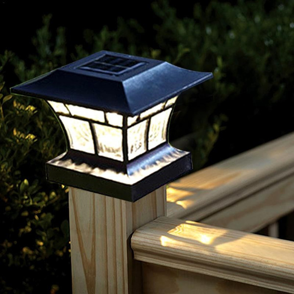 Home Outdoor Solar Warm Column Head Light Plug Light Dual Purpose Landscape Garden Lights