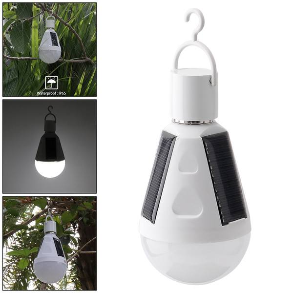 Portable 7W LED Waterproof Solar Emergency Bulb Outdoor Light with Hang Hook for Camping / Hiking / Fishing LEG_23S