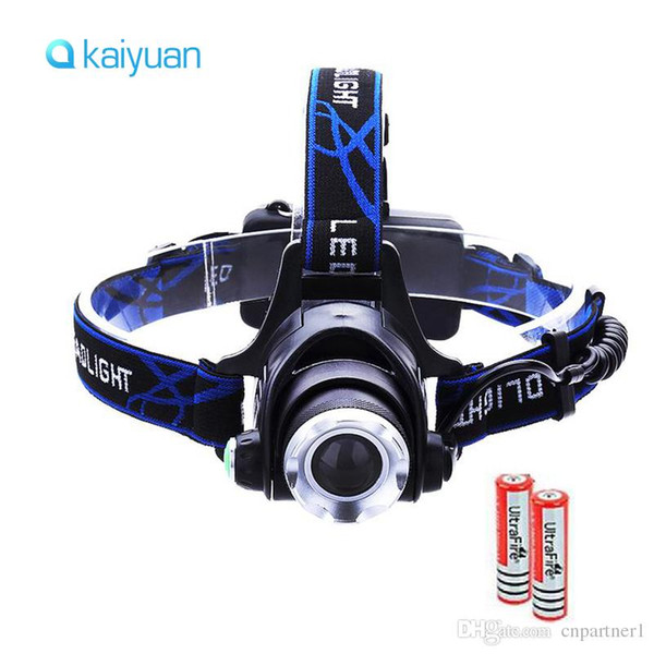 1pcs LED Headlight Headlamp CREE T6 led headlamps flashlight 18650 Head lights head lamp 3000lm XML-T6 zoomable lampe frontale BIKE light