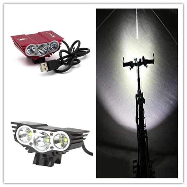 Torches X3 waterproof mini Led Bicycle Light Headlight XM-L LED Bicycle Bike Light Headlight+Charger+Battery Pack 2500ML