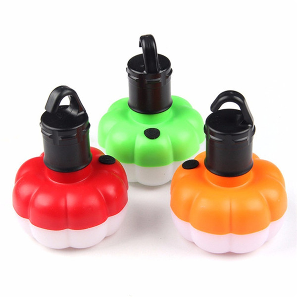 Portable Outdoor Camping Lantern Hanging LED Pumpkin Light 3A Batteries Battery Operation Camping Light For Camping Tent Fishing