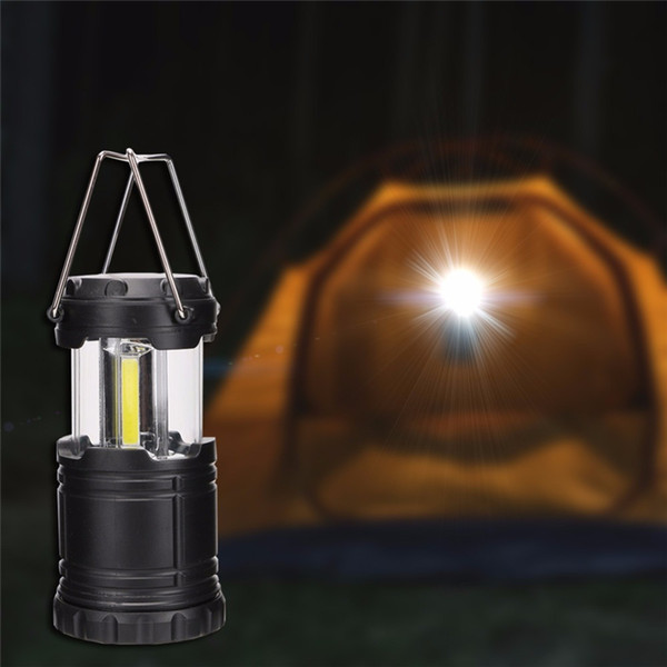 Portable COB Camping Light Stretch Outdoor Camping Lantern Hiking Lamp LED Waterproof Tent Light Powered By