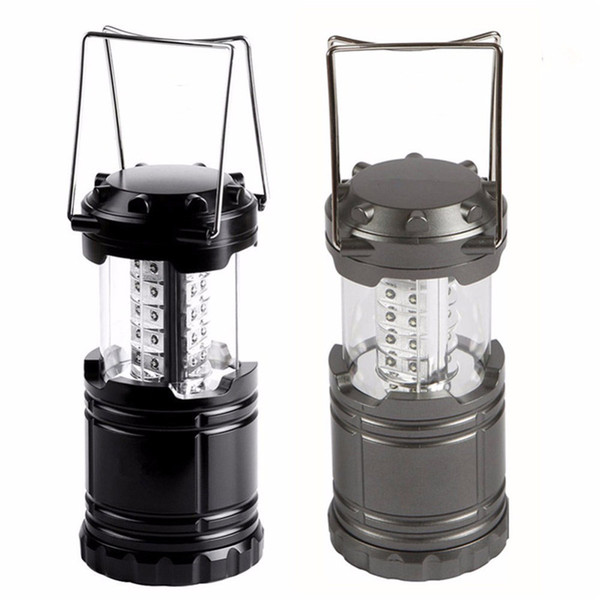 Ultra Bright Collapsible 30 Led Light weight Camping Tent Lanterns Light Emergencies Hurricanes For Hiking Fishing LED flashlight