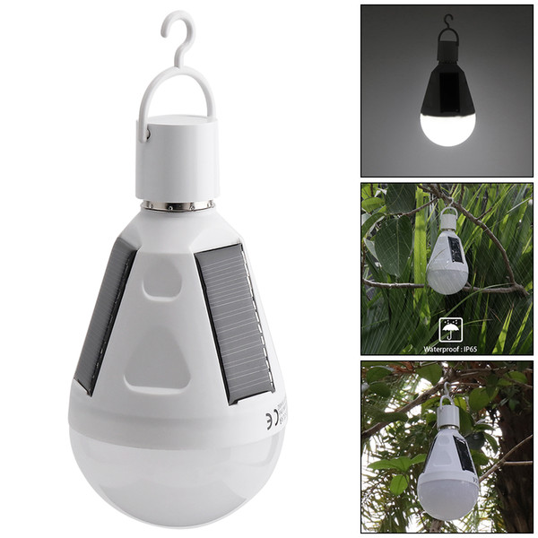 Portable 12W LED Waterproof Solar Emergency Bulb Outdoor Light with Hang Hook for Camping / Hiking / Fishing LEG_23R