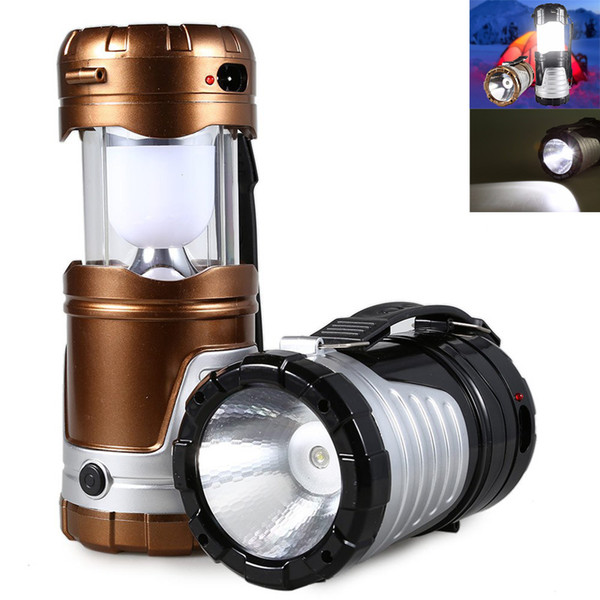 Retractable Outdoor Tent USB Solar Camping Lamp LED Lantern Light for Hiking Emergencies Outdoor Lighting HIK_00O