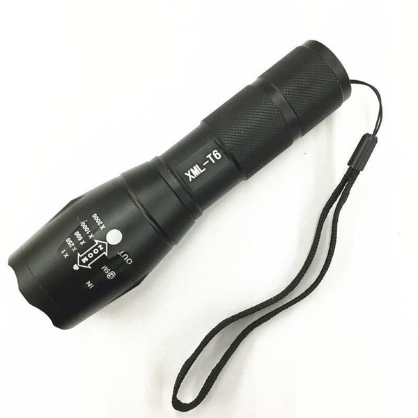 Hot selling manufacturer direct XML-T6 L2 telescopic zoom flashlight Mini strong light charging A100 flashlight suit