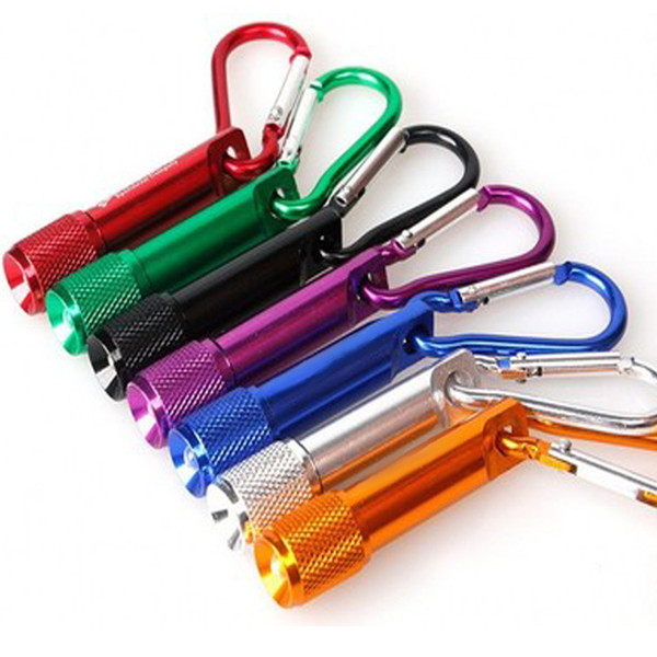 CRESTECH mini led flashlight keychain Aluminum Alloy body mini leds with Carabiner Ring sports mini flashlight keychain free shipping DHL