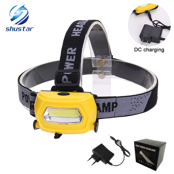 Portable Mini 3 Modes Waterproof COB LED Headlamp Outdoor Headlight Torch Lanterna Lighting for Night Ride DC DC charging