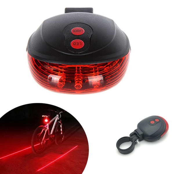 5LED+2Laser Bike Lights Cycling Safety Bicycle Rear Lamp waterproof Bike Laser Tail Light Warning Lamp Flashing Lampfair