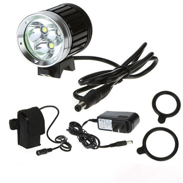 wholesale 4000 Lumen 3 x CREE XML T6 LED Bicycle Cycle Bike Light Headlight Headlamp Head Torch 4 Modes led Head lamp with battery charger