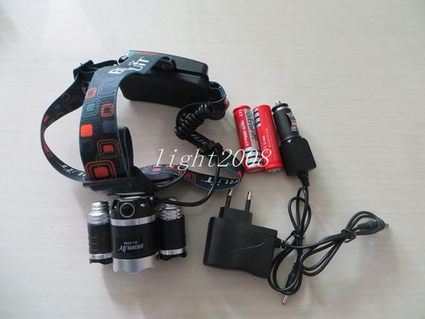 good price 5000 Lumen T6+2R5 Boruit Head Light Headlamp Outdoor Light Head Lamp HeadLight Rechargeable by 2x 18650 Battery Fishing Camping