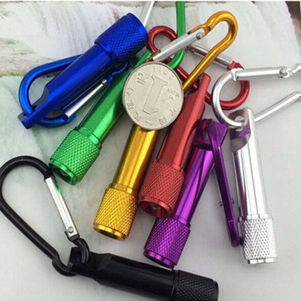 CRESTECH keychain flashlights led Aluminum Alloy body with Carabiner Ring sports mini flashlight keychain free shipping DHL