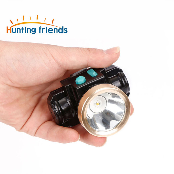 24pcs/lot 3W Mini Miners Lamp LED Headlamp Lithium Battery Cordless Miners Cap Lamp Rechargeable Headlight for Working Outdoor Activities