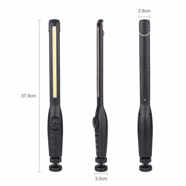 USB Charging COB Working Inspection Light Flashlight Inspection Hanging Torch Lantern Built-in 3000mah Battery