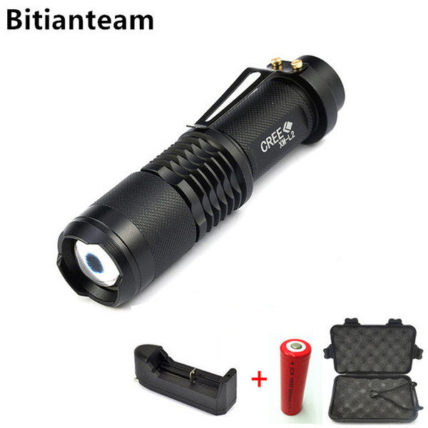 high power L2 flashlight Mini zoomable torch camping powered by 18650 lithium battery for Riding camping hunting