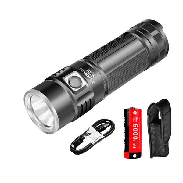 KLARUS G20 USB Rechargeable LED Flashlight Torch With 26650 Battery 3000 Lumens CREE XHP70 N4 LED Light Dual Switch Lantern