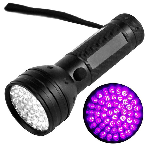 51 UV LED Flashlight Scorpion Detector Hunter Finder Ultra Violet Blacklight Torches Torch Light Lamp 395nm 5W