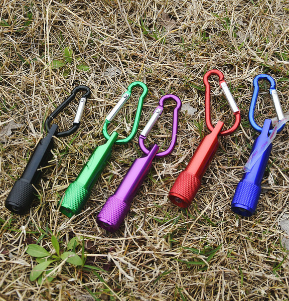 Best Portable Mini LED Flashlight Keychain Aluminum Alloy Torch with Carabiner Ring Keyrings LED mini Flashlight Mini-light