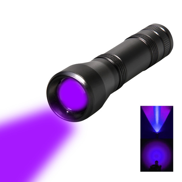 LED UV Mini&Smart Flashlight UV Light LED Torch Light 5Mode Zoomable 395nm Ultra Violet Light Blacklight by 18650 Battery