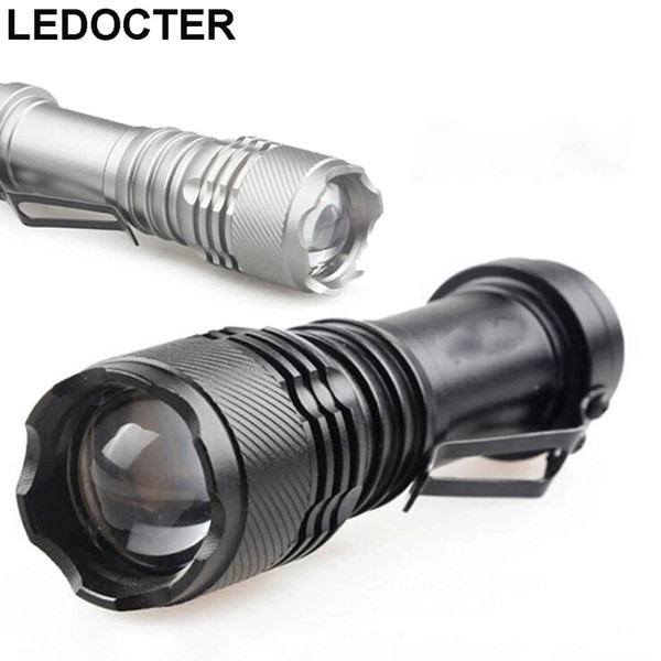 B502 Mini Pocket Waterproof Led Flashlight CREE XPE Zoomable LED Torch Light Belt Clip 3 modes Mini Night Light For Outdoor Hiking Camping