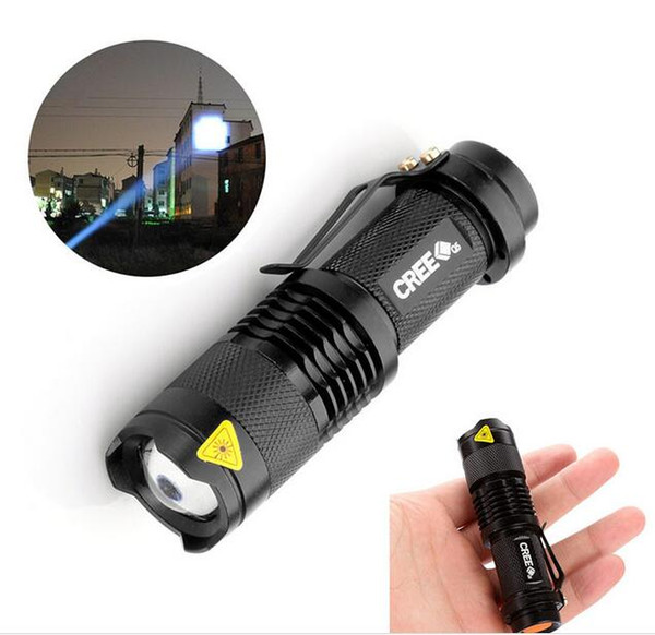 Waterproof LED flashlight Q5, Mini Super Bright 3 Mode Tactical Flashlight Torches, Best Tools for Hiking, Hunting, Fishing and Camping