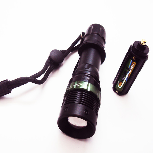 Cree Q5 LED Mini Torches with 3 AAA batteries LED Torches ZOOMABLE Flashlight Lampe Torche Portable Lighting for Hiking Fishing Camping