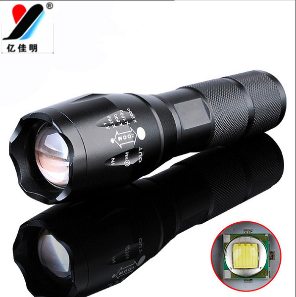 Flashlight,Military Grade Flashlight with 5Light Modes,Water Resistant Flashlight Lamp Torch T6 18650 Moving Lamp G700 free shipping