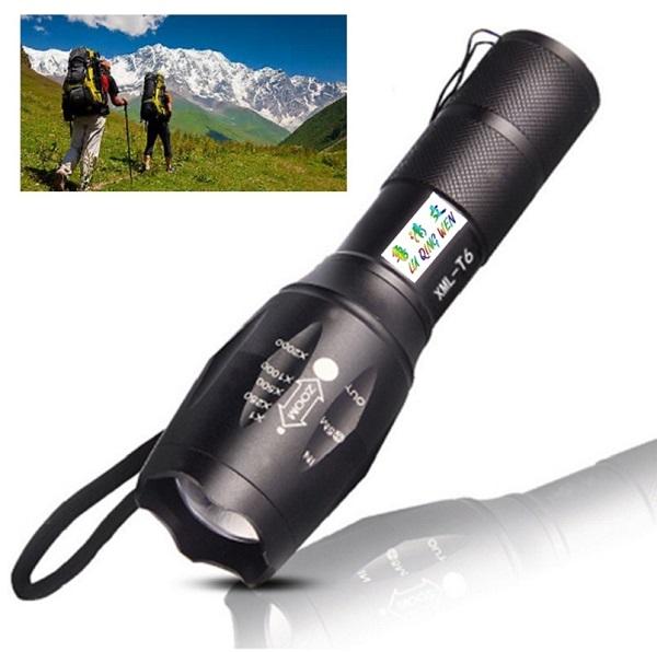 Free Shipping Led Flashlight for Camping Hiking Hunting Backpacking Ultra Bright CREE XML T6 Zoomable Waterproof Torch Lights Bike Light